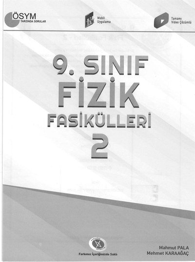 FİZİK FASİKÜLLERİ 2 ÖSYM TARZINDA SORULAR Fotokopi GO - Tüm Sınavlarda Daha İleriye