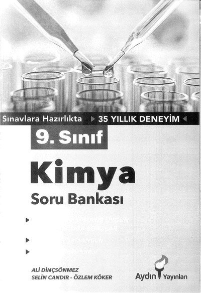 KİMYA SORU BANKASI Fotokopi GO - Tüm Sınavlarda Daha İleriye