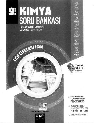 KİMYA SORU BANKASI FEN LİSELERİ İÇİN Fotokopi GO - Tüm Sınavlarda Daha İleriye