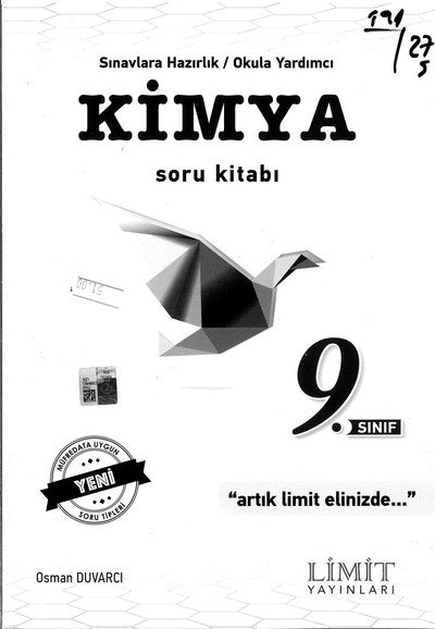 KİMYA SORU KİTABI ARTIK LİMİT ELİNİZDE Fotokopi GO - Tüm Sınavlarda Daha İleriye