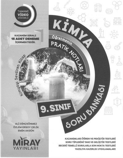 KİMYA ÖĞRETMENİN PRATİK NOTLARI SORU BANKASI Fotokopi GO - Tüm Sınavlarda Daha İleriye