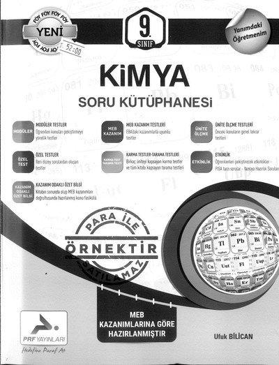 KİMYA SORU KÜTÜPHANESİ Fotokopi GO - Tüm Sınavlarda Daha İleriye