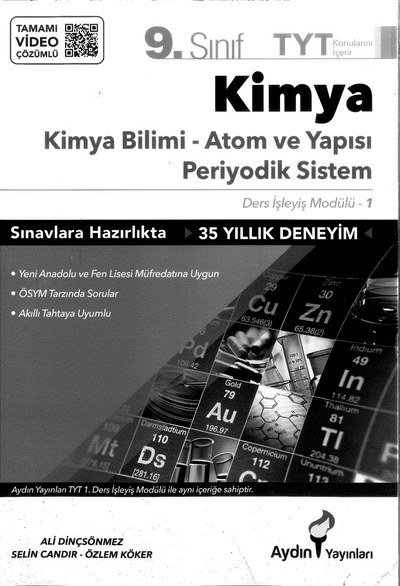 KİMYA BİLİMİ ATOM VE YAPISI PERİYODİK SİSTEM Fotokopi GO - Tüm Sınavlarda Daha İleriye