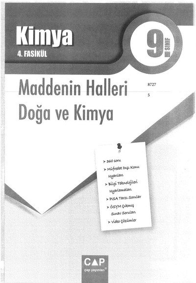 KİMYA 4. FASİKÜL MADDENİN HALLERİ DOĞA VE KİMYA Fotokopi GO - Tüm Sınavlarda Daha İleriye