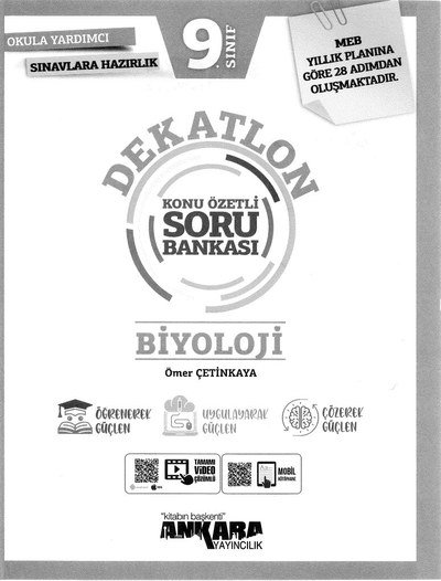 DEKATLON KONU ÖZETLİ SORU BANKASI BİYOLOJİ Fotokopi GO - Tüm Sınavlarda Daha İleriye
