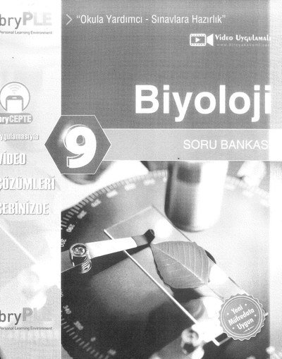 BİYOLOJİ SORU BANKASI Fotokopi GO - Tüm Sınavlarda Daha İleriye