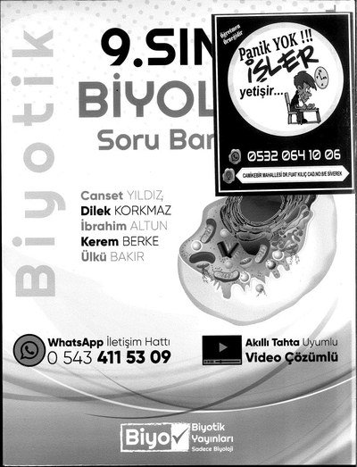 BİYOLOJİ SORU BANKASI BİYOTİK Fotokopi GO - Tüm Sınavlarda Daha İleriye