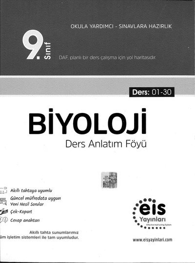 BİYOLOJİ DERS ANLATIM FÖYÜ Fotokopi GO - Tüm Sınavlarda Daha İleriye