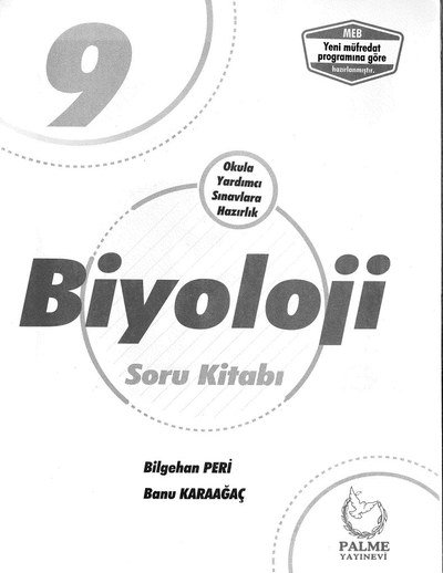 BİYOLOJİ SORU KİTABI SINAVLARA HAZIRLIK
