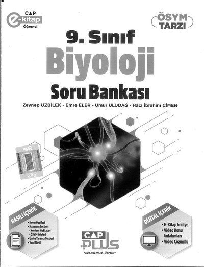 BİYOLOJİ SORU BANKASI ÖSYM TARZI Fotokopi GO - Tüm Sınavlarda Daha İleriye