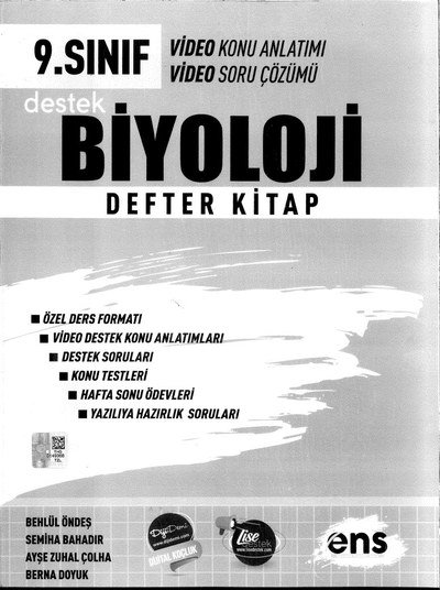 BİYOLOJİ DEFTER KİTAP KONU ANLATIMI SORU ÇÖZÜMÜ Fotokopi GO - Tüm Sınavlarda Daha İleriye
