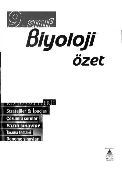 BİYOLOJİ ÖZET KONU ÖZETLERİ Fotokopi GO - Tüm Sınavlarda Daha İleriye