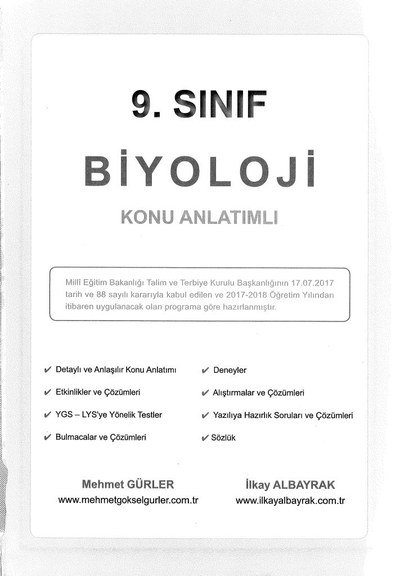BİYOLOJİ KONU ANLATIMLI Fotokopi GO - Tüm Sınavlarda Daha İleriye