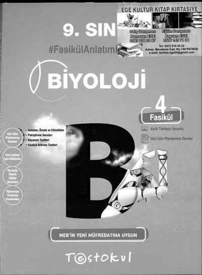 BİYOLOJİ FASİKÜL ANLATIM KİTABI Fotokopi GO - Tüm Sınavlarda Daha İleriye