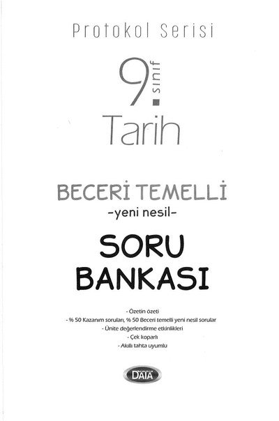 TARİH BECERİ TEMELLİ YENİ NESİL SORU BANKASI Fotokopi GO - Tüm Sınavlarda Daha İleriye