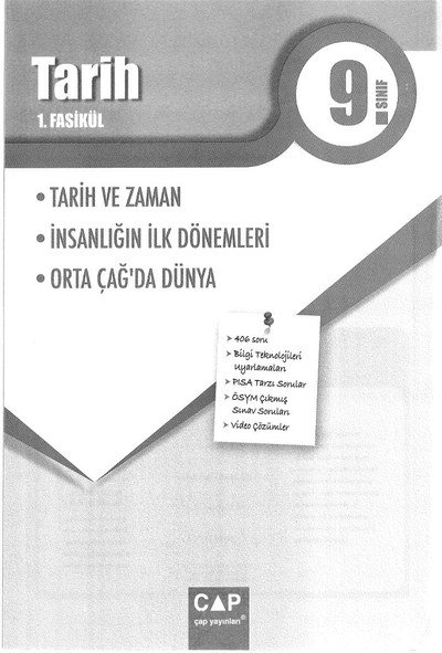 TARİH 1. FASİKÜL Fotokopi GO - Tüm Sınavlarda Daha İleriye