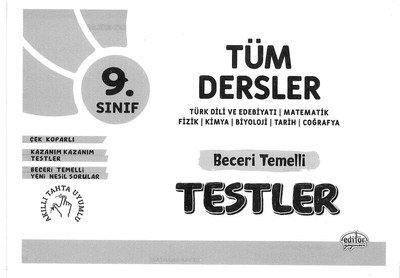 TÜM DERSLER BECERİ TEMELLİ TESTLER Fotokopi GO - Tüm Sınavlarda Daha İleriye
