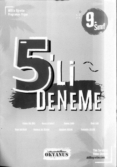 5'Lİ DENEME Fotokopi GO - Tüm Sınavlarda Daha İleriye