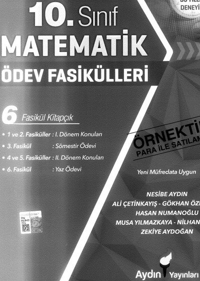 MATEMATİK ÖDEV FASİKÜLLERİ 6 FASİKÜL KİTAPÇIK Fotokopi GO - Tüm Sınavlarda Daha İleriye