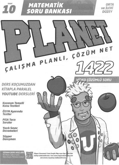 MATEMATİK SORU BANKASI PLANET ÇALIŞMA PLANLI ÇÖZÜM NET 1422 ÇÖZÜMLÜ SORU Fotokopi GO - Tüm Sınavlarda Daha İleriye