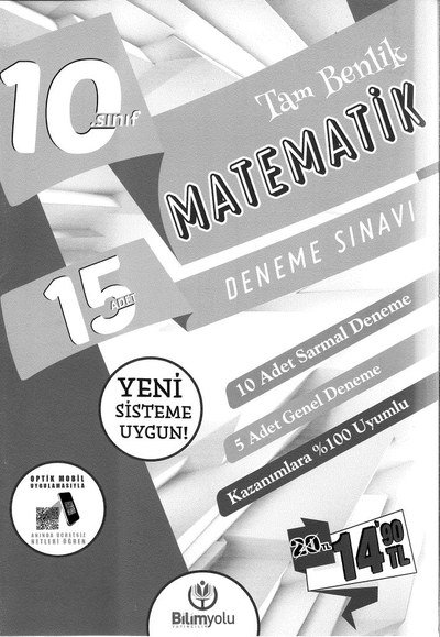 TAM BENLİK MATEMATİK DENEME SINAVI 15 ADET Fotokopi GO - Tüm Sınavlarda Daha İleriye