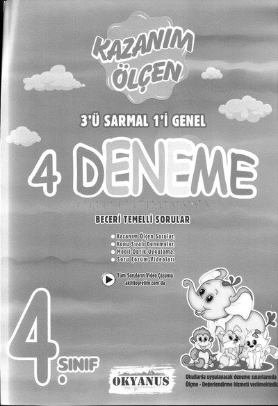 KAZANIM ÖLÇEN 4 DENEME Fotokopi GO - Tüm Sınavlarda Daha İleriye
