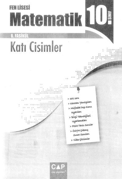 MATEMATİK 6. FASİKÜL KATI CİSİMLER Fotokopi GO - Tüm Sınavlarda Daha İleriye