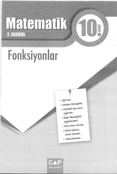 MATEMATİK 2. FASİKÜL FONKSİYONLAR Fotokopi GO - Tüm Sınavlarda Daha İleriye