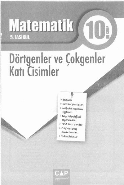 MATEMATİK 5. FASİKÜL DÖRTGENLER VE ÇOKGENLER KATI CİSİMLER Fotokopi GO - Tüm Sınavlarda Daha İleriye