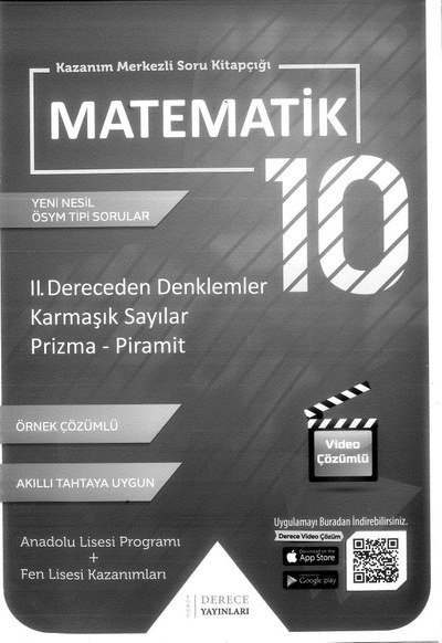 MATEMATİK 2. DERECEDEN DENKLEMLER KARMAŞIK SAYILAR PRİZMA PİRAMİT Fotokopi GO - Tüm Sınavlarda Daha İleriye