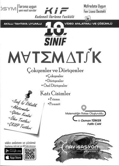MATEMATİK ÇOKGENLER VE DÖRTGENLER KATI CİSİMLER Fotokopi GO - Tüm Sınavlarda Daha İleriye