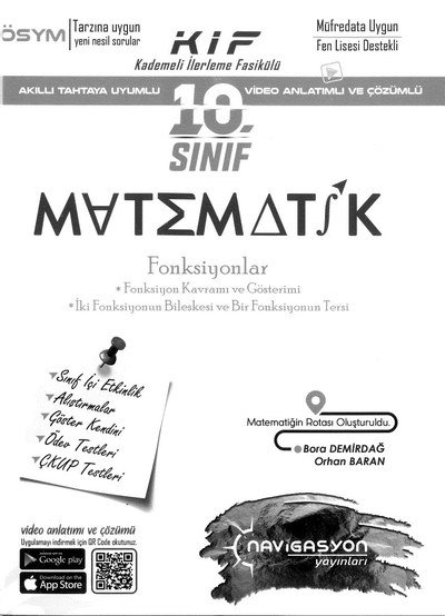 MATEMATİK FONKSİYONLAR Fotokopi GO - Tüm Sınavlarda Daha İleriye