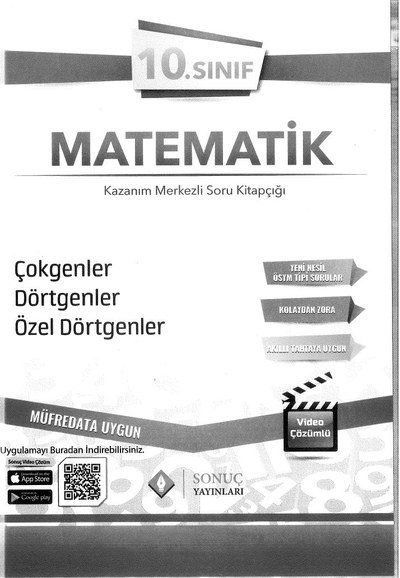MATEMATİK ÇOKGENLER DÖRTGENLER ÖZEL DÖRTGENLER Fotokopi GO - Tüm Sınavlarda Daha İleriye