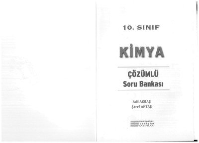 KİMYA ÇÖZÜMLÜ SORU BANKASI Fotokopi GO - Tüm Sınavlarda Daha İleriye