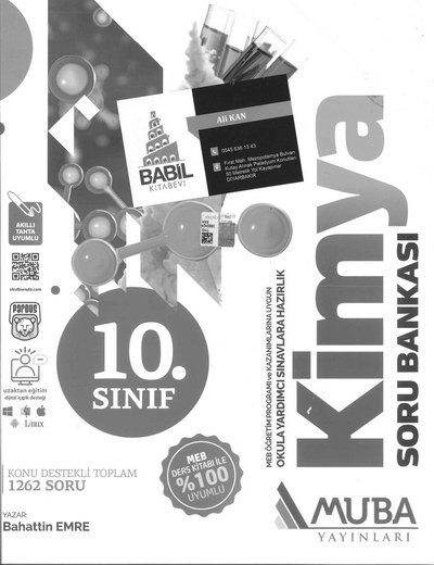 KONU DESTEKLİ TOPLAM 1262 SORU KİMYA Fotokopi GO - Tüm Sınavlarda Daha İleriye