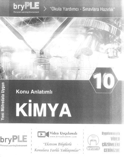 KONU ANLATIMLI KİMYA Fotokopi GO - Tüm Sınavlarda Daha İleriye