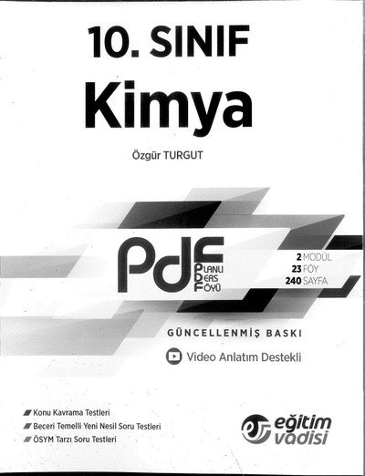 KİMYA PLANLI DERS FÖYÜ Fotokopi GO - Tüm Sınavlarda Daha İleriye