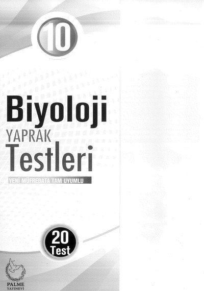 BİYOLOJİ YAPRAK TESTLERİ Fotokopi GO - Tüm Sınavlarda Daha İleriye