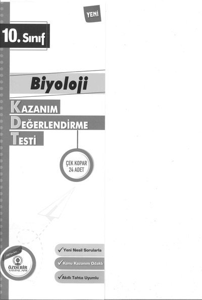 BİYOLOJİ KAZANIM DEĞERLENDİRME TESTİ ÇEK KOPAR 24 ADET Fotokopi GO - Tüm Sınavlarda Daha İleriye