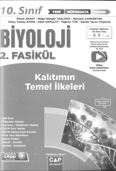 BİYOLOJİ 2. FASİKÜL KALITIMIN GENEL İLKELERİ Fotokopi GO - Tüm Sınavlarda Daha İleriye