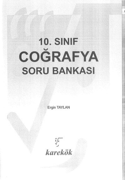 COĞRAFYA SORU BANKASI Fotokopi GO - Tüm Sınavlarda Daha İleriye
