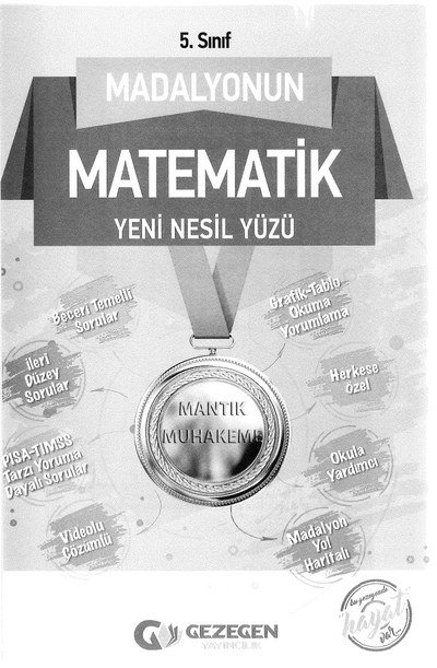 MADALYONUN MATEMATİK YENİ NESİL YÜZÜ Fotokopi GO - Tüm Sınavlarda Daha İleriye