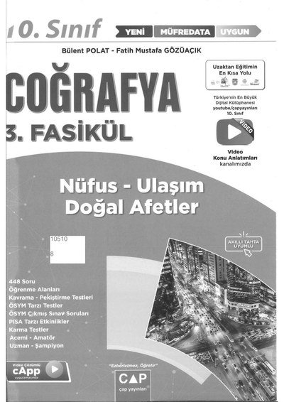 COĞRAFYA 3. FASİKÜL NÜFUS ULAŞIM DOĞAL AFETLER Fotokopi GO - Tüm Sınavlarda Daha İleriye