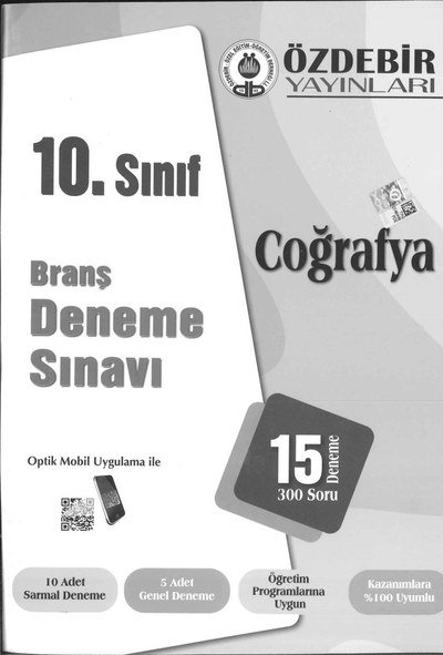 BRANŞ DENEME SINAVI COĞRAFYA 15 DENEME 300 SORU Fotokopi GO - Tüm Sınavlarda Daha İleriye
