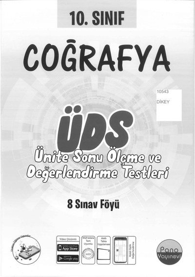 COĞRAFYA ÜNİTE SONU ÖLÇME VE DEĞERLENDİRME TESTLERİ Fotokopi GO - Tüm Sınavlarda Daha İleriye
