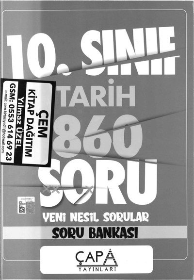 TARİH 860 SORU YENİ NESİL SORULAR SORU BANKASI Fotokopi GO - Tüm Sınavlarda Daha İleriye
