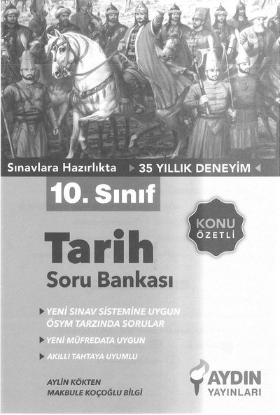 TARİH SORU BANKASI KONU ÖZETLİ Fotokopi GO - Tüm Sınavlarda Daha İleriye
