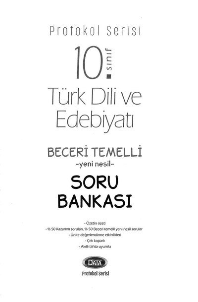 TÜRK DİLİ VE EDEBİYATI BECERİ TEMELLİ YENİ NESİL SORU BANKASI Fotokopi GO - Tüm Sınavlarda Daha İleriye
