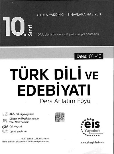 TÜRK DİLİ VE EDEBİYATI DERS ANLATIM FÖYÜ Fotokopi GO - Tüm Sınavlarda Daha İleriye