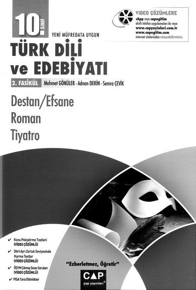 TÜRK DİLİ VE EDEBİYATI 2. FASİKÜL DESTAN/EFSANE ROMAN TİYATRO Fotokopi GO - Tüm Sınavlarda Daha İleriye